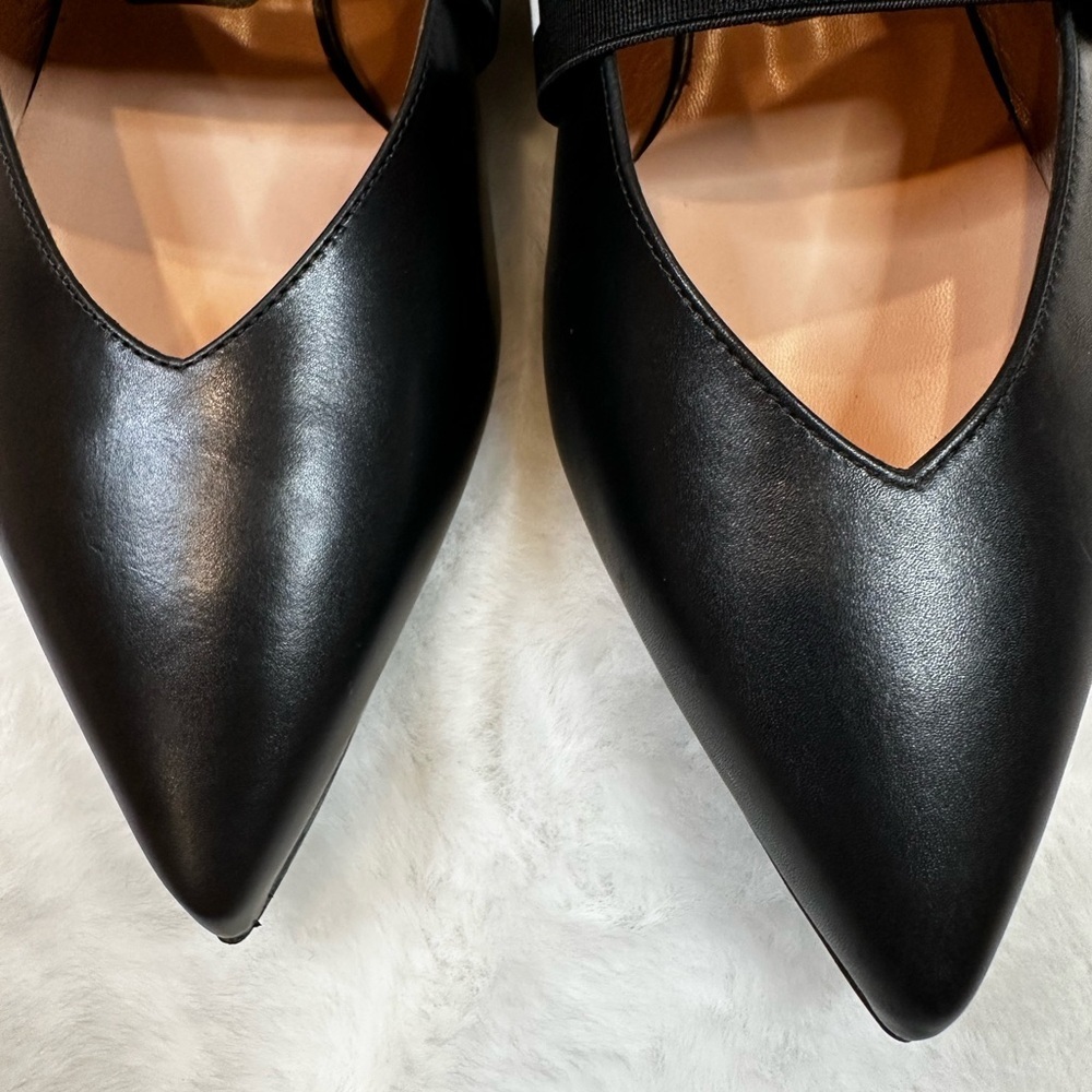 Moschino Black and White Slingback Flats-- Leather Slingback Flat brand new 39 - Picture 9 of 9